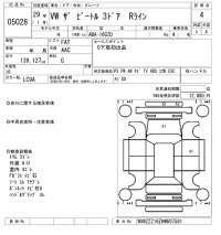 Volkswagen THE BEETLE лот № 5028 оценка 4  с аукциона в Японии 8
