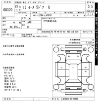 Daihatsu MIRA E S лот № 320 оценка 3.5  с аукциона в Японии 7