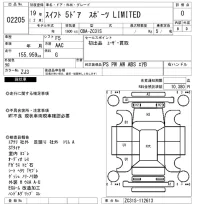 Suzuki SWIFT лот № 2205 оценка 0  с аукциона в Японии 3
