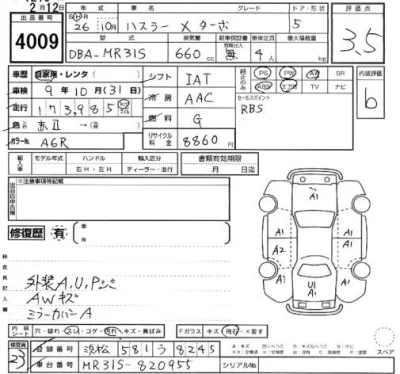Suzuki HUSTLER  с аукциона в Японии