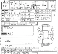 Suzuki SWIFT лот № 191 оценка 4.5  с аукциона в Японии 2