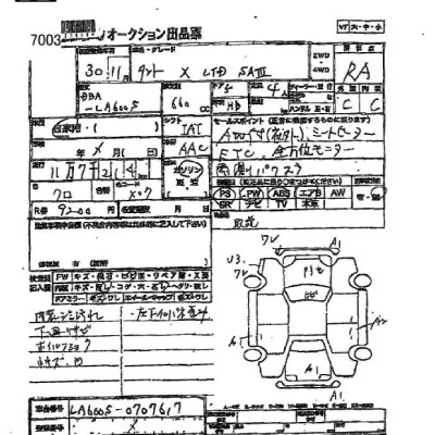 Daihatsu TANTO  с аукциона в Японии