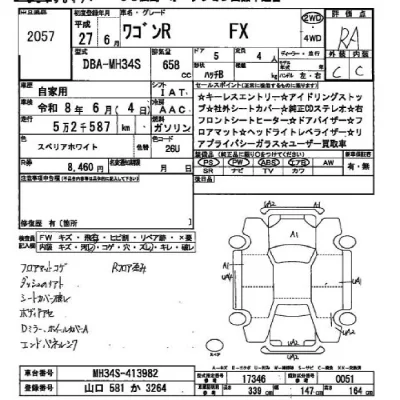 Suzuki WAGON R  с аукциона в Японии