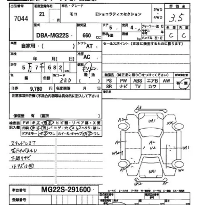 Nissan MOCO  с аукциона в Японии