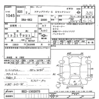 Honda STEP WAGON лот № 1045 оценка 3.5  с аукциона в Японии 7