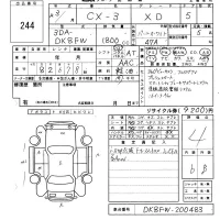 Mazda CX-3 лот № 244 оценка 4  с аукциона в Японии 6