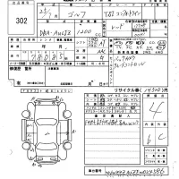 Volkswagen GOLF лот № 302 оценка 4  с аукциона в Японии 6