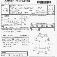 Honda CIVIC HYBRID лот № 4133 оценка 3.5  с аукциона в Японии 7