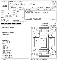 Toyota HIACE VAN лот № 2286 оценка 3.5  с аукциона в Японии 6