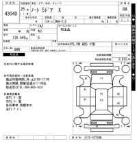Nissan NOTE лот № 43040 оценка RA  с аукциона в Японии 10