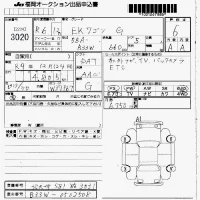 Mitsubishi EK WAGON лот № 3020 оценка 6  с аукциона в Японии 7