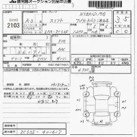 Suzuki SWIFT лот № 2103 оценка 3.5  с аукциона в Японии 7