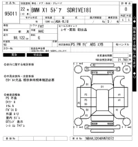 BMW X1 лот № 95011 оценка 0  с аукциона в Японии 7