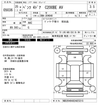 Mercedes-Benz C CLASS лот № 5036 оценка 3.5  с аукциона в Японии 6