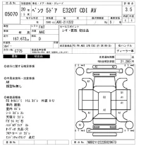 Mercedes-Benz E CLASS WAGON лот № 5070 оценка 3.5  с аукциона в Японии 6