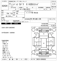 Toyota PASSO лот № 2424 оценка 3.5  с аукциона в Японии 6