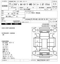 Audi A4 лот № 3446 оценка 3.5  с аукциона в Японии 6