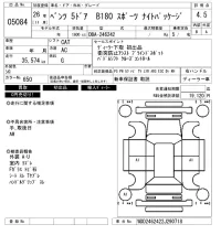 Mercedes-Benz B CLASS лот № 5084 оценка 4.5  с аукциона в Японии 6