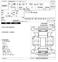 Volkswagen GOLF лот № 5097 оценка 3.5  с аукциона в Японии 6