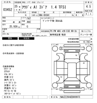 Audi A1 лот № 3452 оценка 4.5  с аукциона в Японии 6