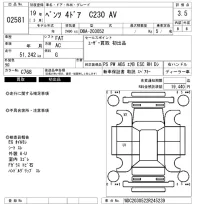 Mercedes-Benz C CLASS лот № 2581 оценка 3.5  с аукциона в Японии 6