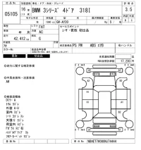 BMW 3-Series лот № 5105 оценка 3.5  с аукциона в Японии 6