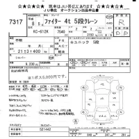 Mitsubishi FUSO FIGHTER лот № 7317 оценка R  с аукциона в Японии 9