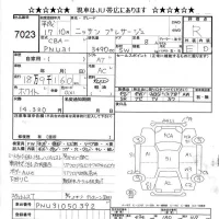Nissan PRESAGE лот № 7023 оценка R  с аукциона в Японии 9
