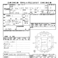 Toyota COROLLA FIELDER лот № 7049 оценка 3  с аукциона в Японии 8