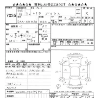 Toyota Prius лот № 7035 оценка R  с аукциона в Японии 8