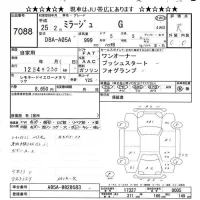 Mitsubishi MIRAGE лот № 7088 оценка R  с аукциона в Японии 8