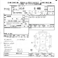 Toyota SIENTA лот № 7112 оценка 3.5  с аукциона в Японии 8