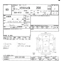 Nissan X-TRAIL лот № 93 оценка 3  с аукциона в Японии 6
