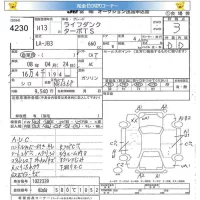Honda LIFE DUNK лот № 4230 оценка 3  с аукциона в Японии 5