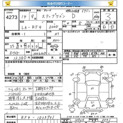 Honda STEP WAGON  с аукциона в Японии