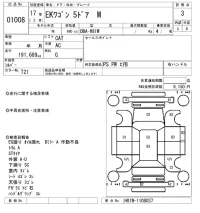 Mitsubishi EK WAGON лот № 1008 оценка 3  с аукциона в Японии 5