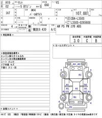 Daihatsu TANTO лот № 3318 оценка 3  с аукциона в Японии 5