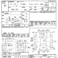 Honda N BOX лот № 31 оценка 3  с аукциона в Японии 7
