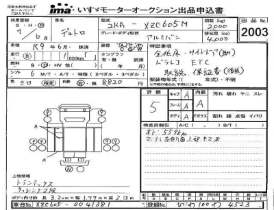 Hino DUTRO  с аукциона в Японии
