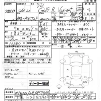 Volkswagen GOLF VARIANT лот № 3007 оценка 4  с аукциона в Японии 7
