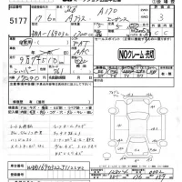 Mercedes-Benz A CLASS лот № 5177 оценка 3  с аукциона в Японии 4