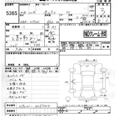 Nissan OTTI  с аукциона в Японии