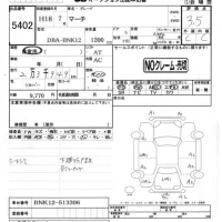 Nissan MARCH лот № 5402 оценка 3.5  с аукциона в Японии 3