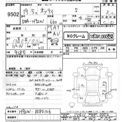 Nissan OTTI  с аукциона в Японии