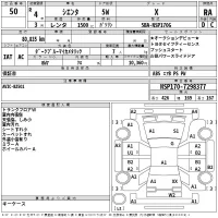 Toyota SIENTA лот № 50 оценка RA  с аукциона в Японии 2