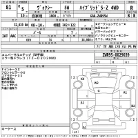 Toyota VOXY лот № 81 оценка R  с аукциона в Японии 2