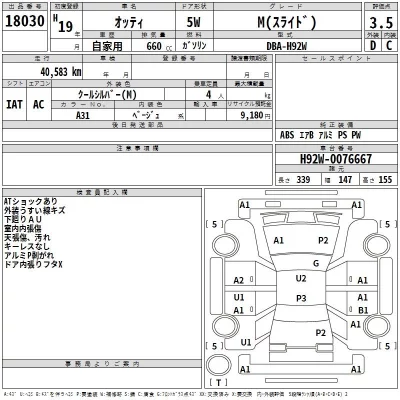 Nissan OTTI  с аукциона в Японии