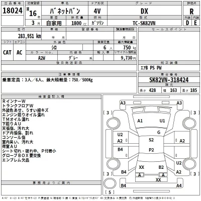 Nissan VANETTE VAN  с аукциона в Японии