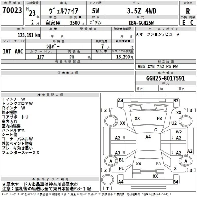 Toyota VELLFIRE  с аукциона в Японии
