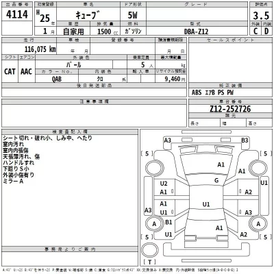 Nissan CUBE  с аукциона в Японии